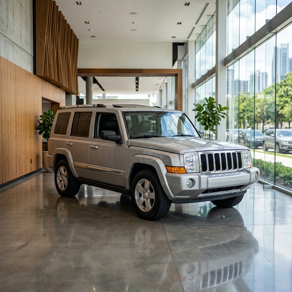 Jeep Commander op grijs kenteken