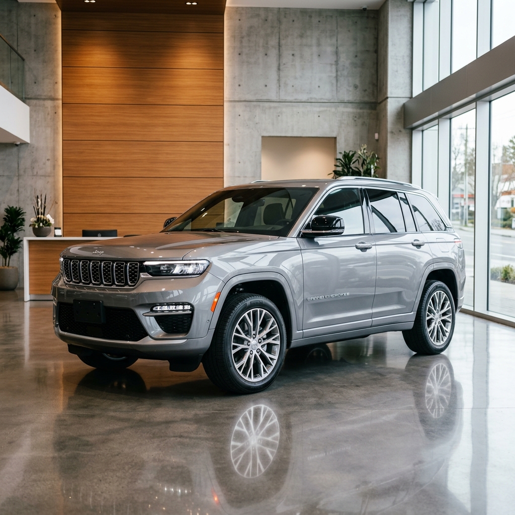 Jeep Grand Cherokee op grijs kenteken