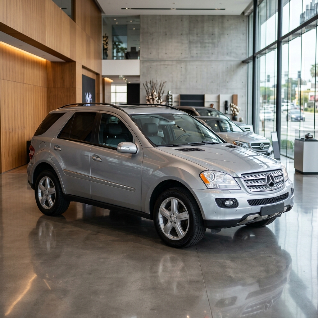 Mercedes-Benz ML W164 op grijs kenteken