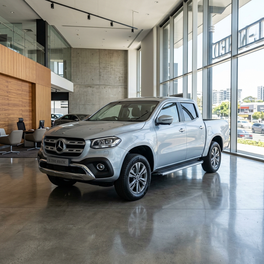 Mercedes-Benz X-Klasse op grijs kenteken
