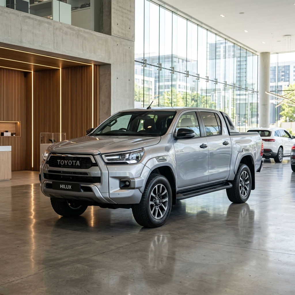 Toyota Hilux op grijs kenteken