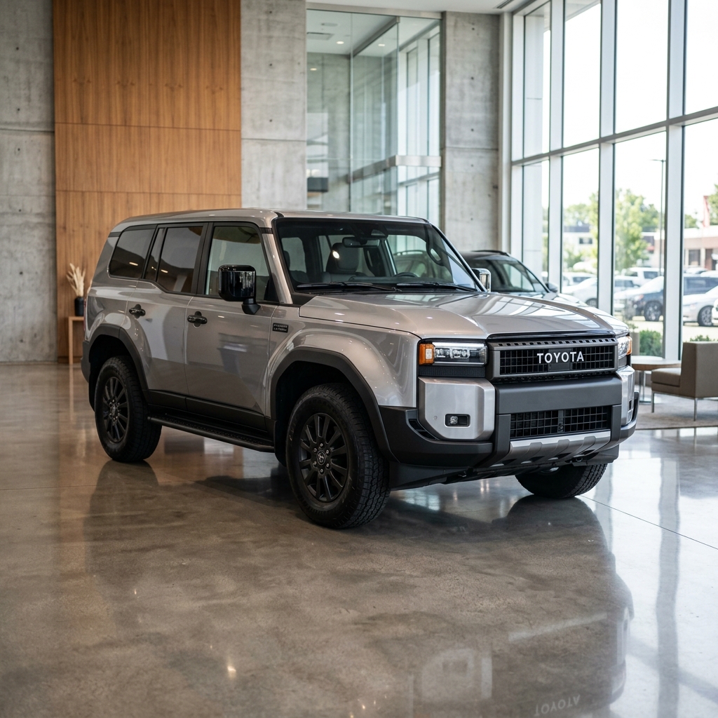 Toyota Land Cruiser op grijs kenteken